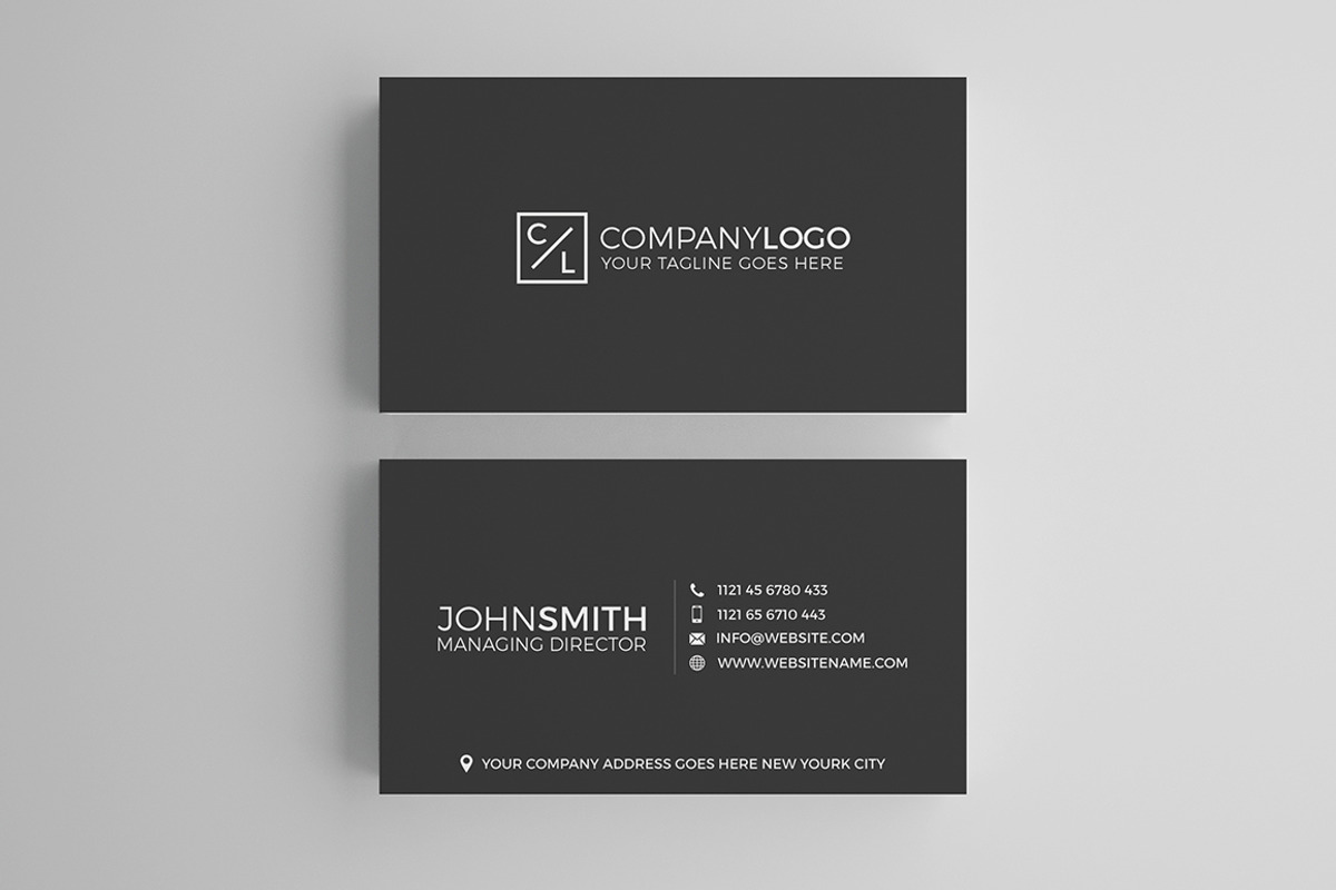 Minimal Modern Business Card Design, a Business Card Template by Shahjhan (Photo 3 of 3)