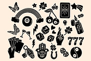 Lucky Charms Linocut Bundle, an Illustration by ClayStudio (Thumbnail 2 of 8)