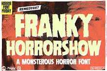 Franky Horrorshow - Monster Font