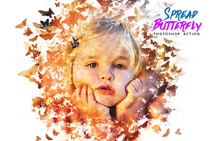 Butterfly Spread Photoshop Action