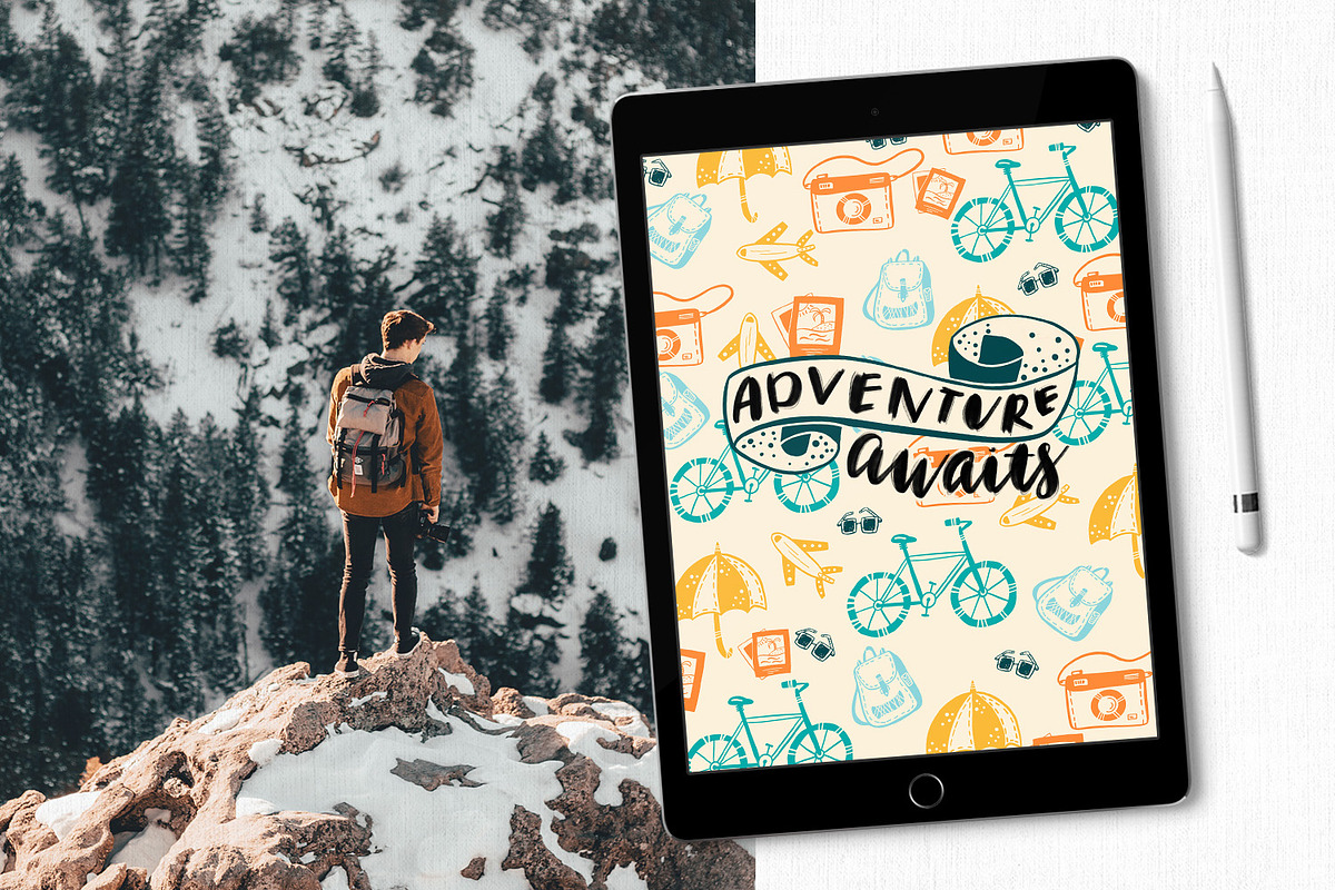 Travel Brush Box for Procreate, a Brush Add-On by Gray Cat Graphics (Photo 8 of 9)