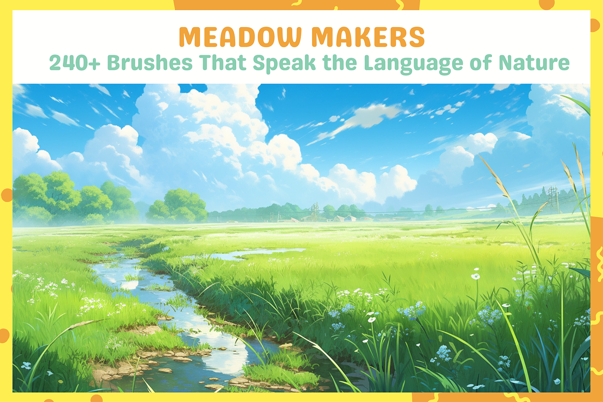 Grass Vegetation Nature Brushes, a Brush Add-On by nikiartcorner (Photo 2 of 6)