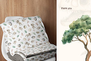 Watercolor dino. Patterns, Clip Art, an Animal Illustration by Pattern + watercolor (Thumbnail 15 of 15)