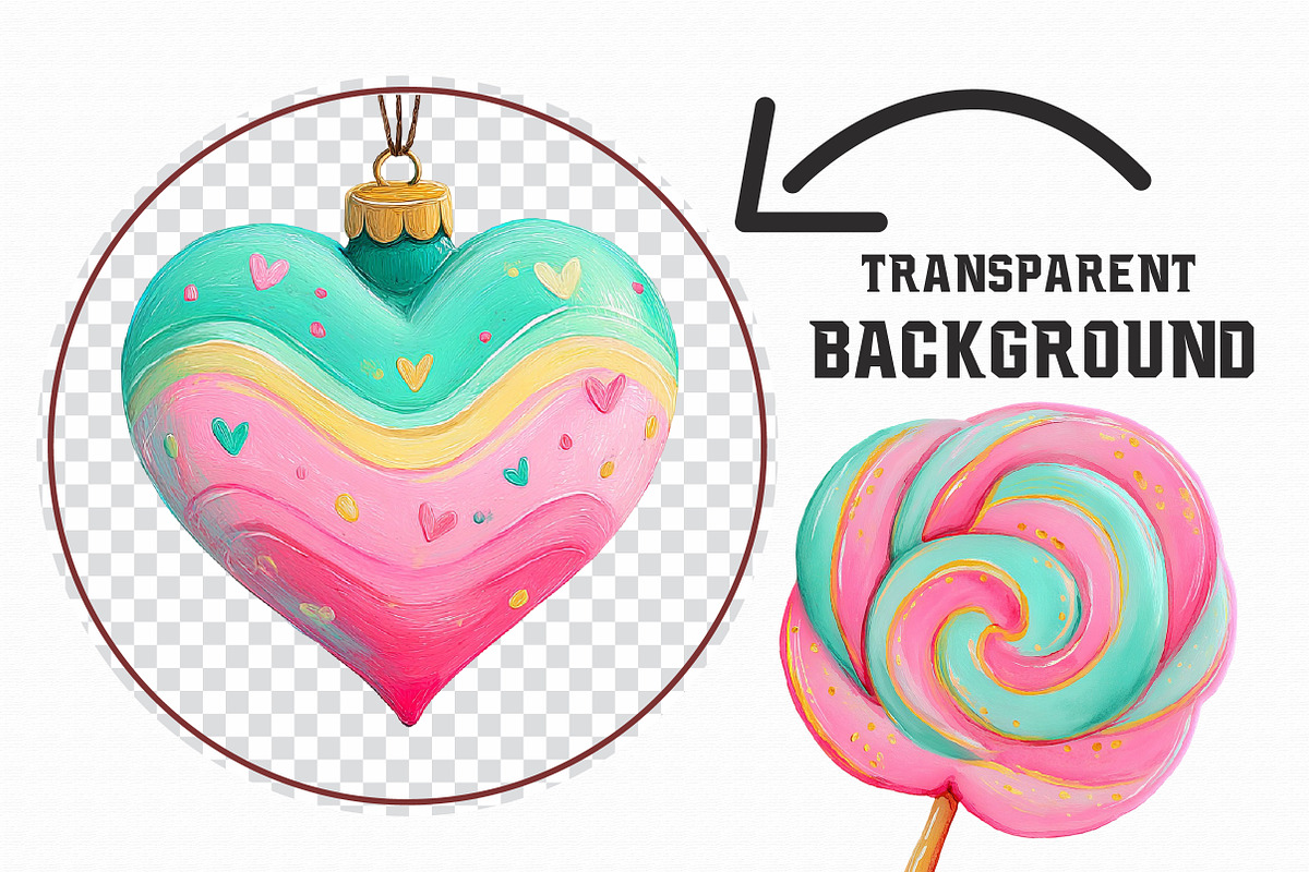Brushstroke Christmas Clipart, an Illustration by Libby Wishes (Photo 3 of 7)