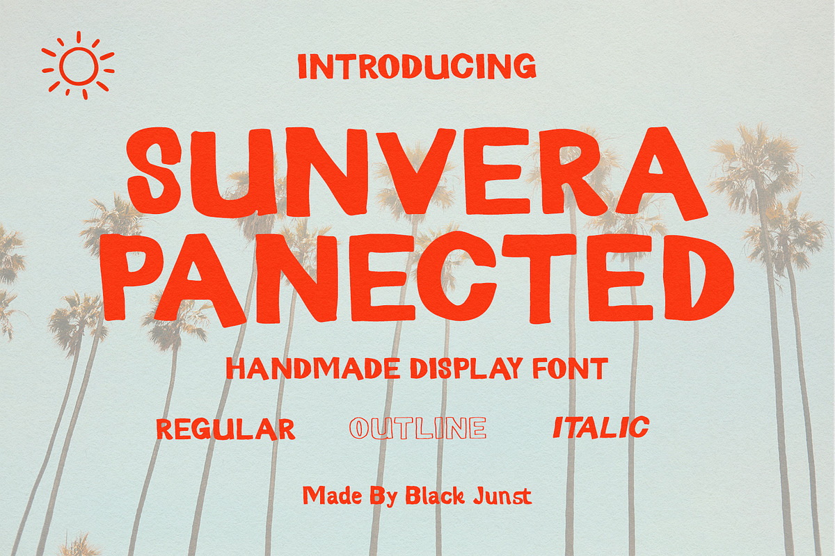 Sunvera Panected, a Sans Serif Font by Black Junst (Photo 1 of 8)
