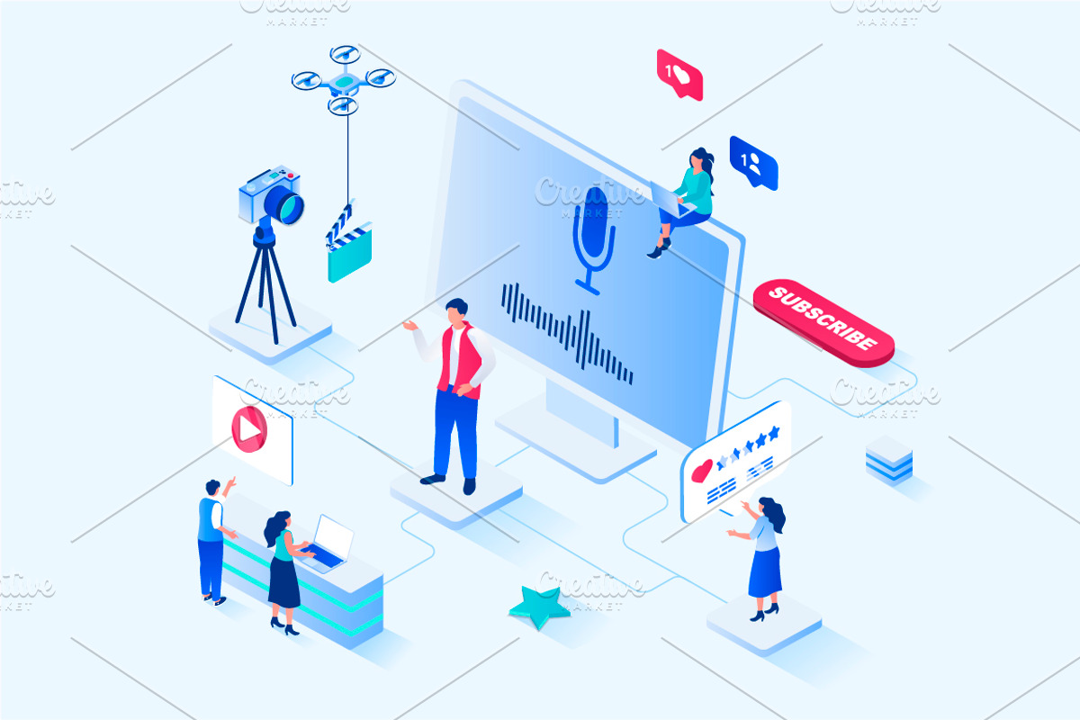 Isometric Web Illustrations, a Templates & Theme by alexdndz (Photo 3 of 31)
