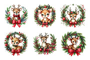 Christmas Deer in Wreath, an Illustration by Design Market (Thumbnail 2 of 4)