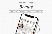 Beauty Instagram Bundle, a Social Media Template by Talipic Designs (Thumbnail 1 of 8)