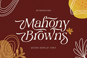 Mahony Browns Typeface, a Serif Font by alit design (Thumbnail 1 of 15)