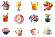 Breakfast & Coffee Clipart, an Illustration by Designworld (Thumbnail 6 of 6)