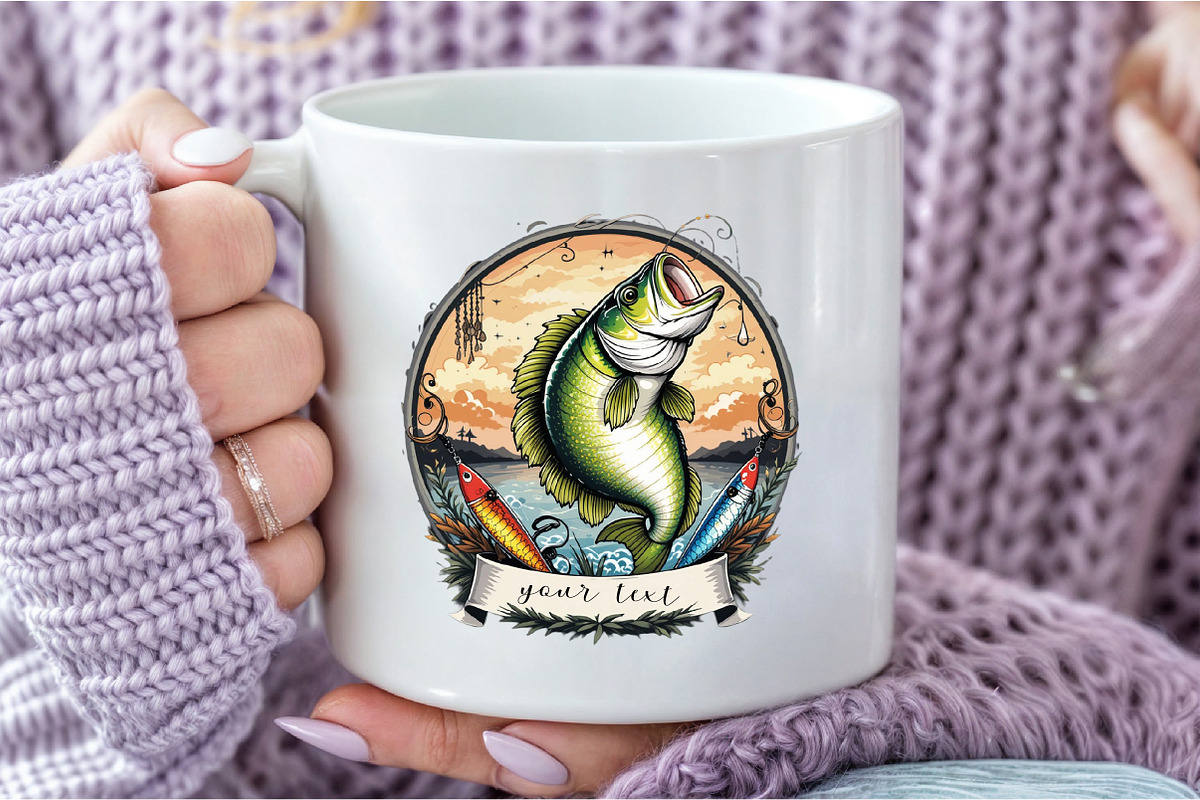 Bass Fishing PNG, an Illustration by DreamCafeArt (Photo 6 of 7)