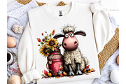 Quirky Autumn Sheep Clipart, a Seasonal Illustration by OK Design (Thumbnail 5 of 6)