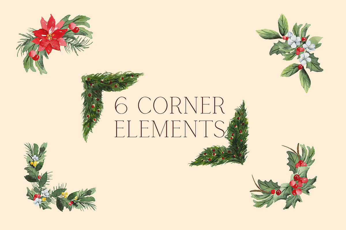 Winter Foliage Holiday Graphics, an Illustration by Lavender And Sea (Photo 2 of 4)