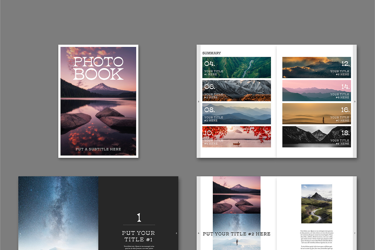 Photo Album Book Layout, a Brochure Template by tomsarraipodesign (Photo 2 of 2)