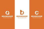 Letter A B C Fire Simple Logo Set, a Branding & Logo Template by Pray Art Design Studio (Thumbnail 2 of 2)