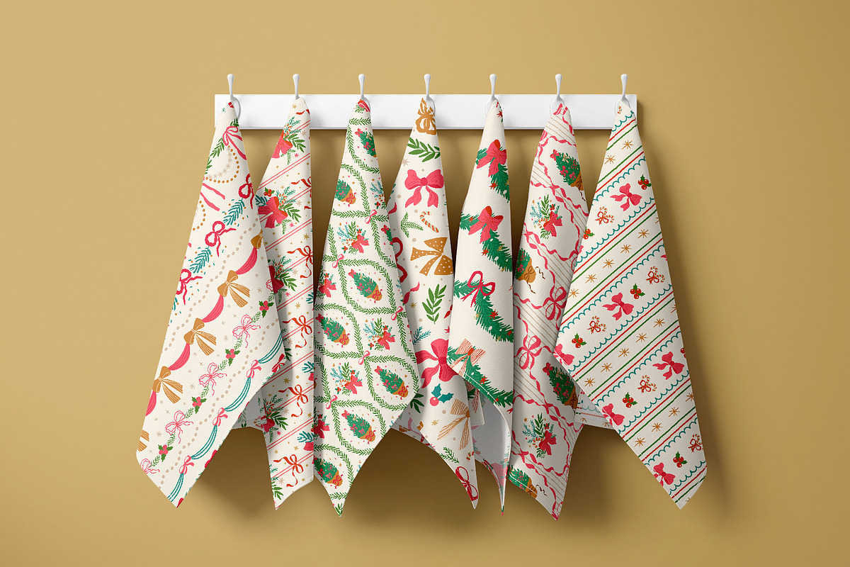 Christmas bows patterns, a Pattern Graphic by Tani Kuzminka (Photo 11 of 17)