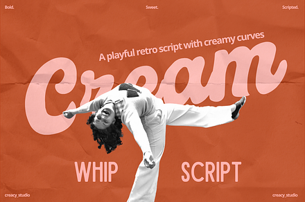 Cream Whip Script – Bold Retro Brush