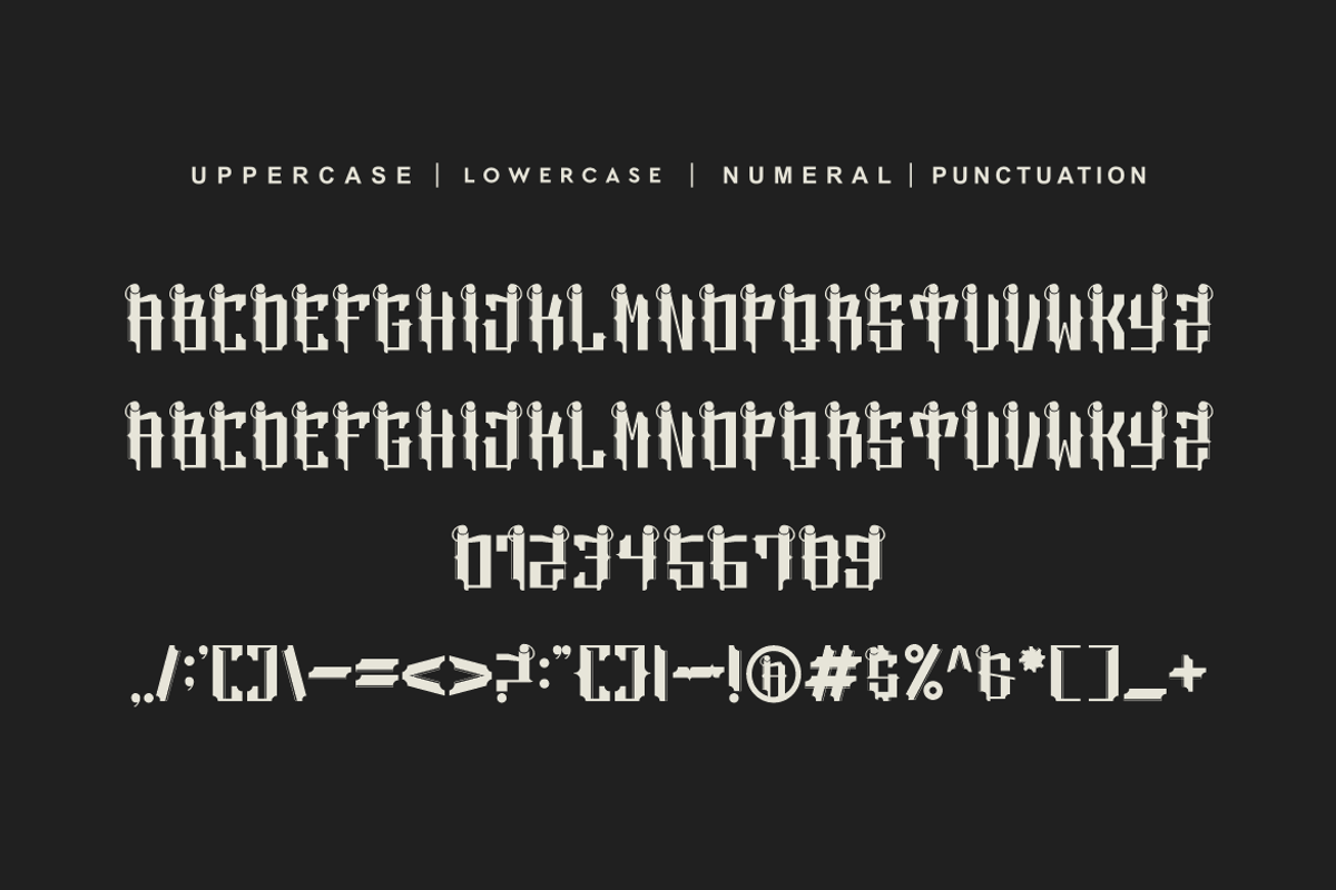 Magical Sains - Blackletter Font, a Blackletter Font by QR Design Studio (Photo 6 of 7)