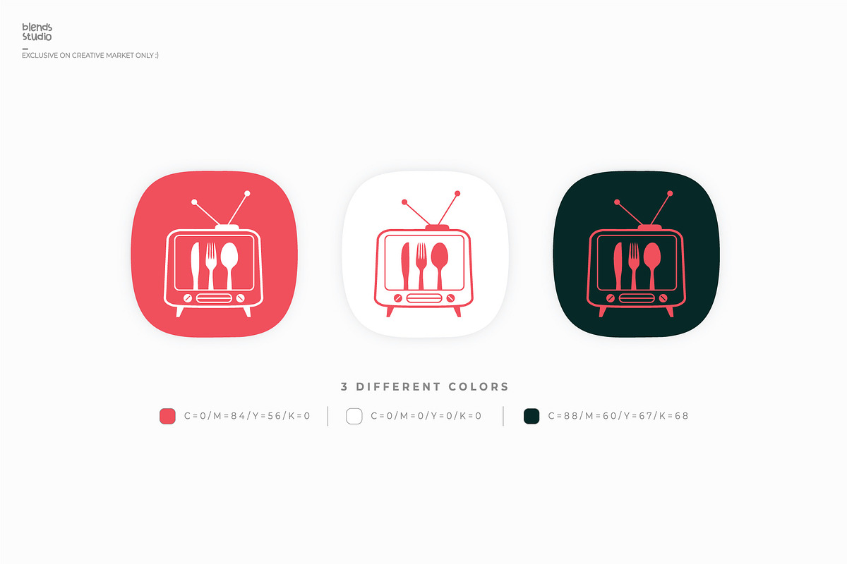 Food Channel, a Branding & Logo Template by blends.studio (Photo 2 of 4)