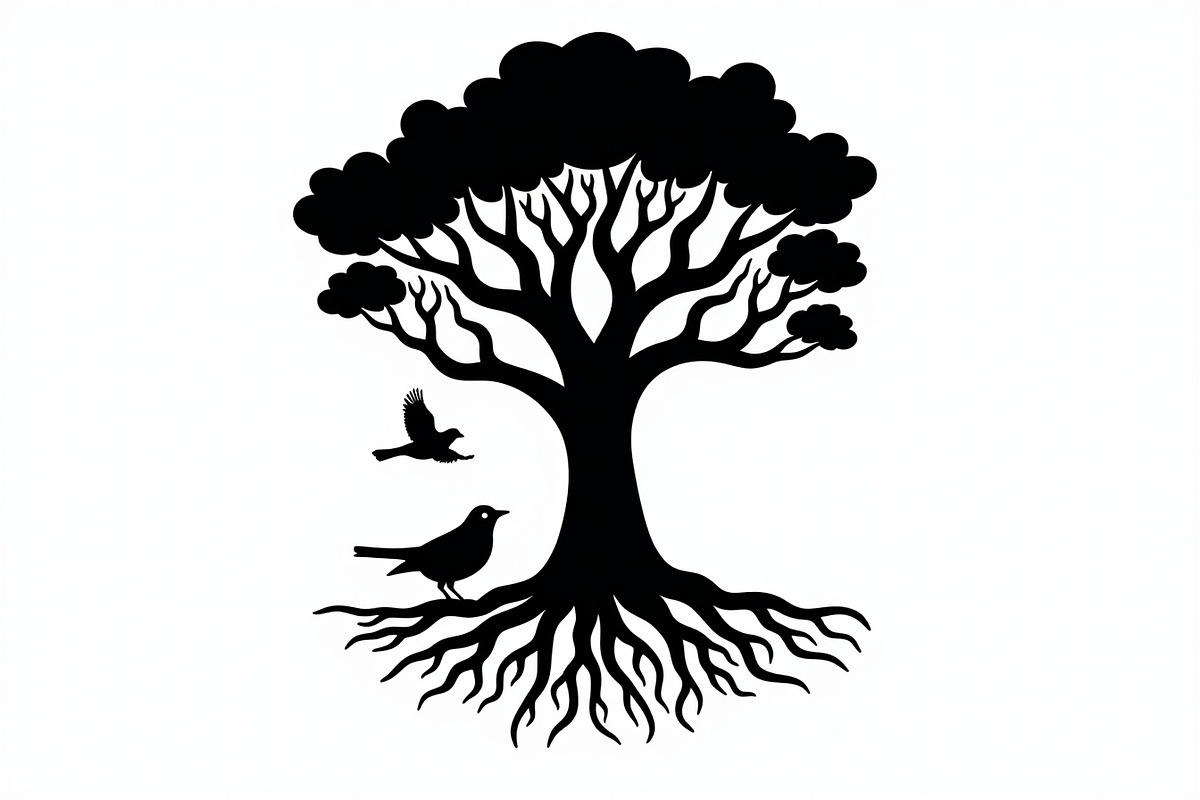 Tree and Birds Clipart Set of, an Illustration by musafir_fashion (Photo 6 of 9)