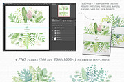 Watercolor green design, an Illustration by BrushArtDesigns (Thumbnail 2 of 5)