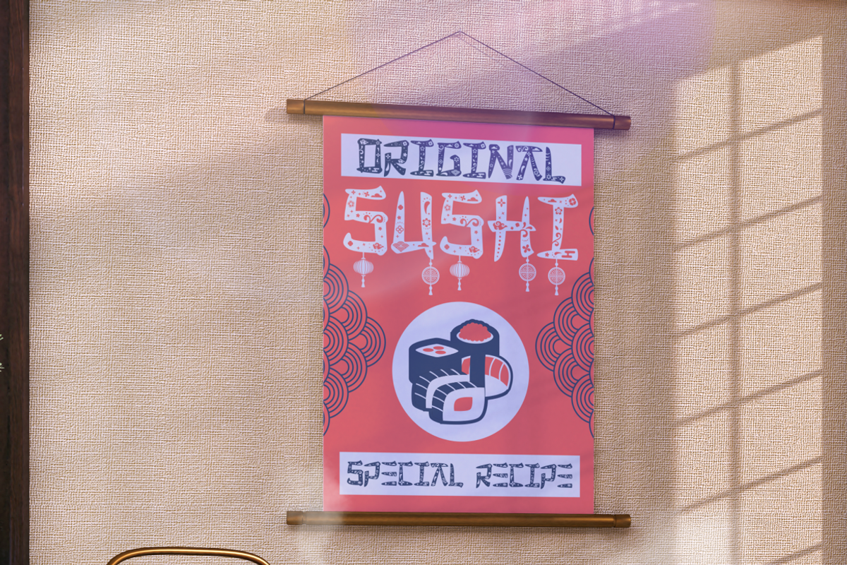 Sushi Fusion - Asian Theme Font, a Font by PutraCetol Studio (Photo 11 of 11)