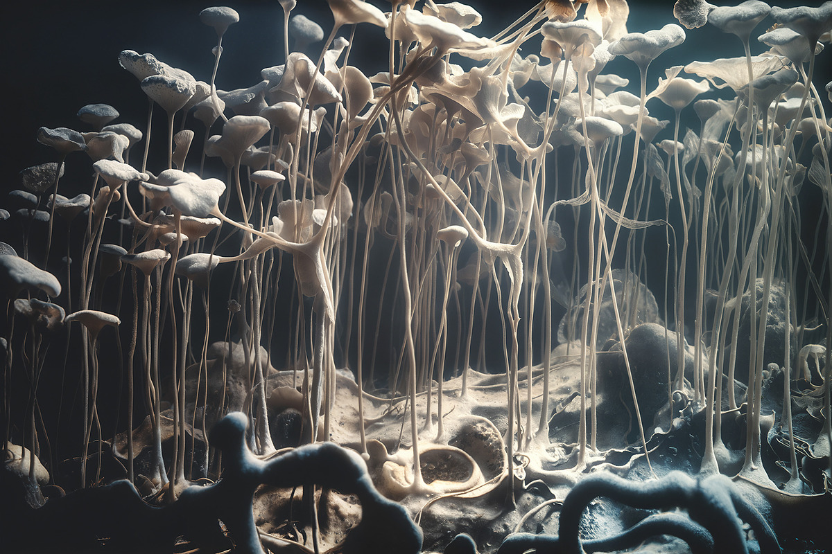 72 Microscopic Fungi Backgrounds, a Background Graphic by h.utomo (Photo 67 of 72)