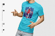 Realistic T-Shirt Mock-Up, a Shirt Mockup by Mock-up Store (Thumbnail 4 of 8)