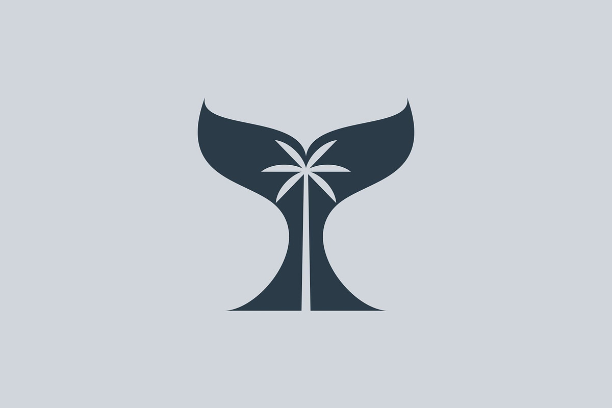 Whale Tail with Palm Tree Logo, a Branding & Logo Template by Buqancreative (Photo 4 of 4)