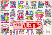 Valentine Love & Coffee Illustration, an Illustration by GlitterCraft (Thumbnail 1 of 41)