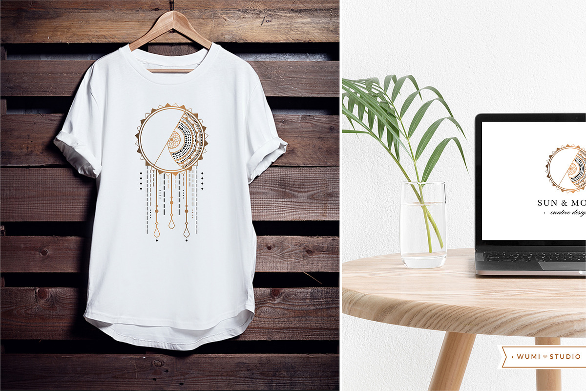 Sun & Moon - Logo & Totem, an Illustration by Wumi Studio (Photo 2 of 4)