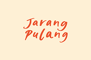 Jarang Pulang, a Handwritten Font by Bluestudio (Thumbnail 1 of 9)