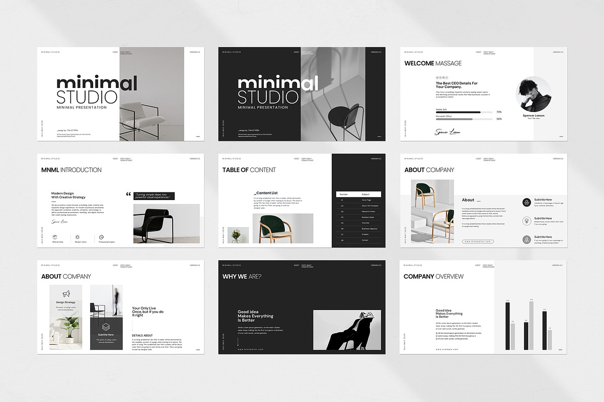 Minimal Studio Presentation Template, a Presentation Template by evgenystudio (Photo 7 of 10)
