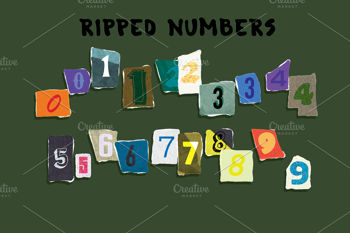 Magazine Cut-Outs+Blob Control Font, an Object Graphic by Rachel McBride Creative (Photo 6 of 10)