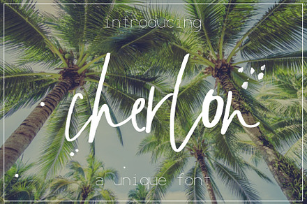 Cherlon Font, a Script Font by SophieSaxo