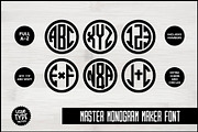 MASTER MONOGRAM FONT Round Mono Font, a Font by Little Type Factory (Thumbnail 1 of 8)