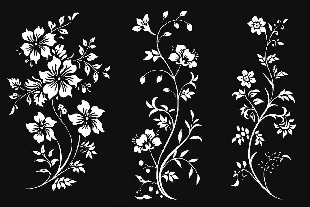 Floral Vine Laser Cut Bundle, an Object Graphic by hafijul (Photo 7 of 10)