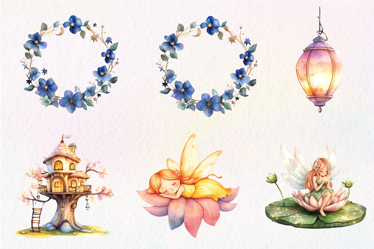 Enchanted Mystical Garden Fairy Clip, an Illustration by CreationArt (Photo 2 of 5)