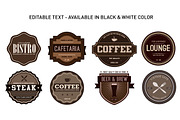 Vintage Cafe & Lounge Logo Badge, a Branding & Logo Template by ORCA Creative Store (Thumbnail 2 of 5)