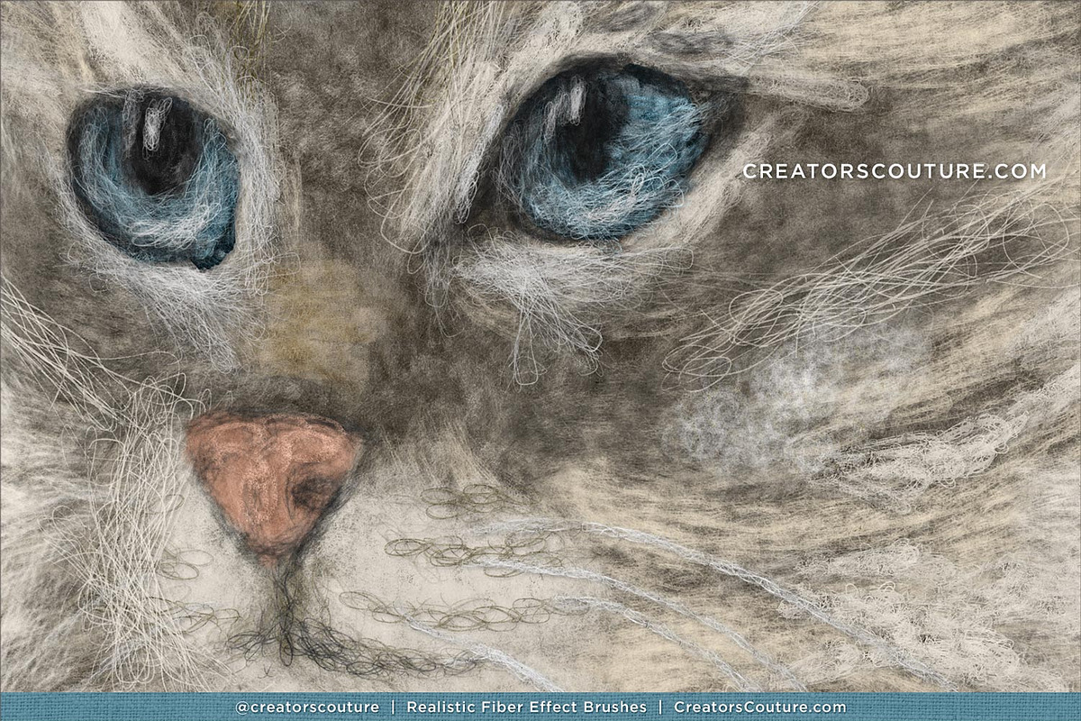 Realistic Fiber Effect Brush Studio, a Brush Add-On by Creators Couture (Photo 12 of 25)