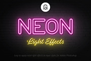Neon Light Effects, a Layer Style Add-On by Graphic Ghost (Thumbnail 1 of 4)