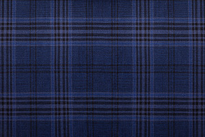Close-up of a blue plaid textile with detailed texture, ideal as, a Background Photo by Ales Munt