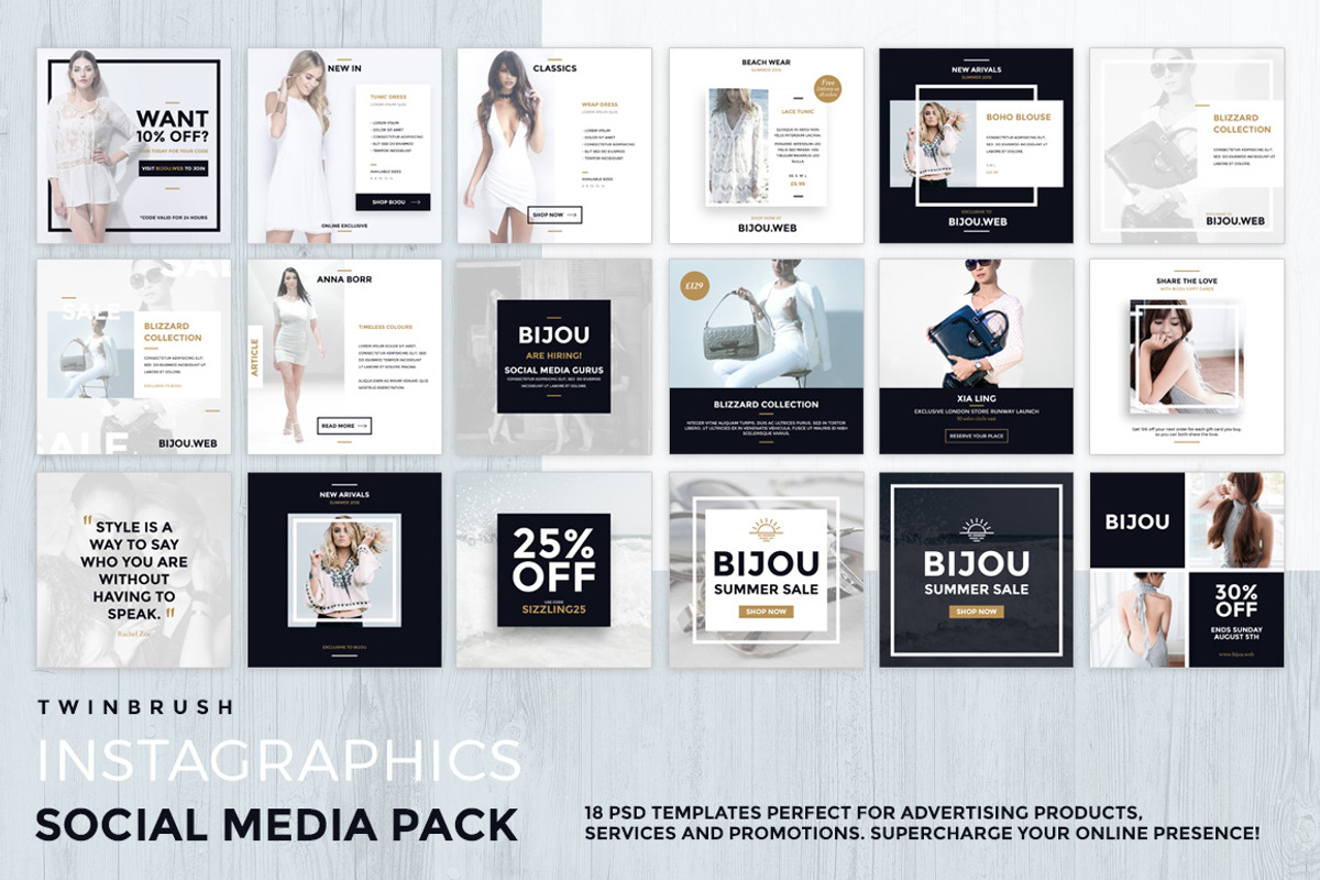 Instagraphics Social Media Templates, a Social Media Template by Twinbrush (Photo 8 of 8)