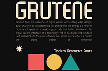 Grutene - Modern Geometric Fonts