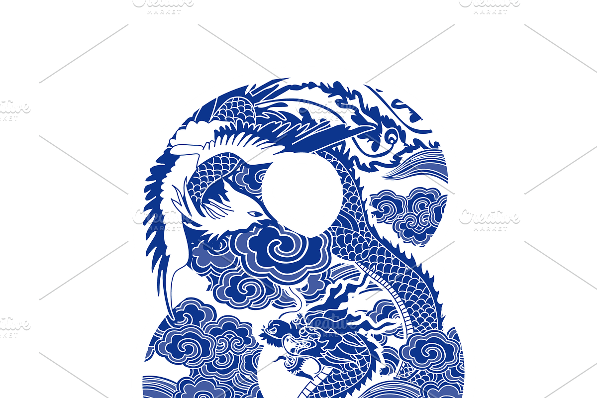 Number Eight Design in Chinese Style, an Object Illustration by PonDeArt (Photo 2 of 2)