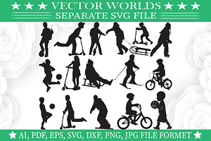 Sport For Kids Svg, Sport Svg, an Object Graphic by VectorWorlds