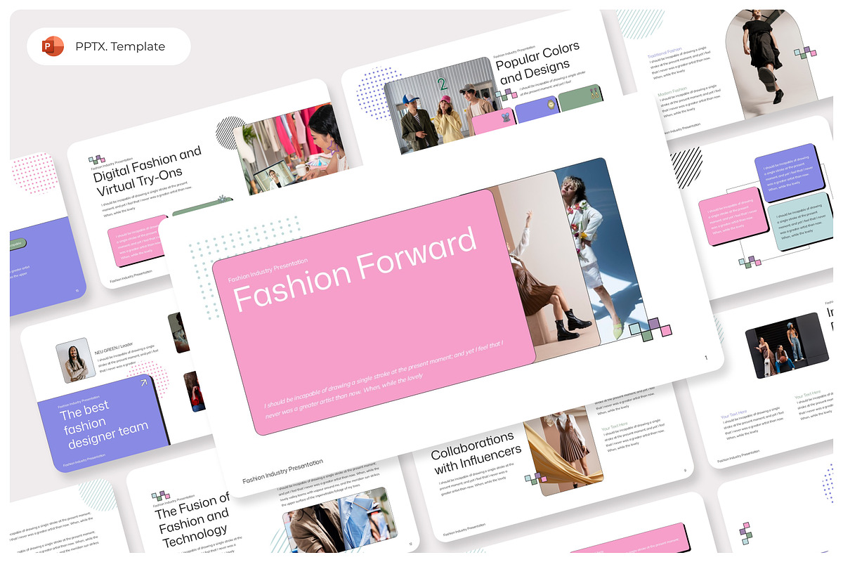 Fashion Forward PowerPoint Template, a Presentation Template by Premast (Photo 1 of 4)
