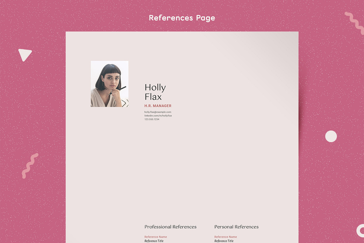 Resume Template CV with Photo, a Resume Template by More Profesh (Photo 3 of 10)