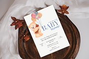 Cute Baby Shower Invitation Card, an Invitation Template by TheSimplySereneShop (Thumbnail 4 of 10)