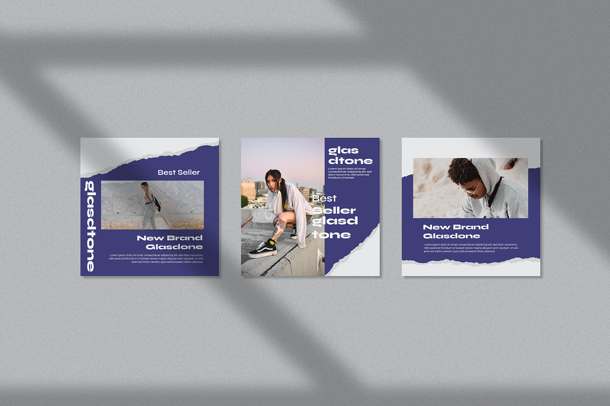 Glasdtone Instagram Template, a Social Media Template by Compaq_Creative (Photo 3 of 10)